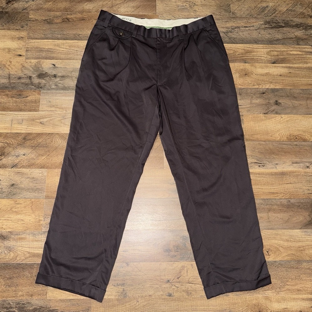 Orvis Men's Slacks Gray Size 36 Cuffed